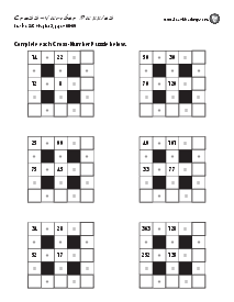 Cross Number Puzzles: p. 68-69 Thumbnail