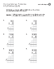 Multiplication Practice: Practice p. 43-44, 53-54 Thumbnail