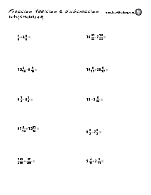 Fraction Addition & Subtraction: p. 64 Thumbnail