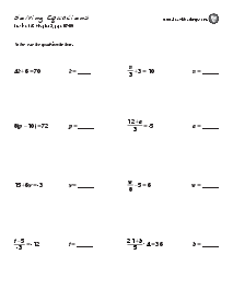 Solving Equations: p. 87-89 Thumbnail