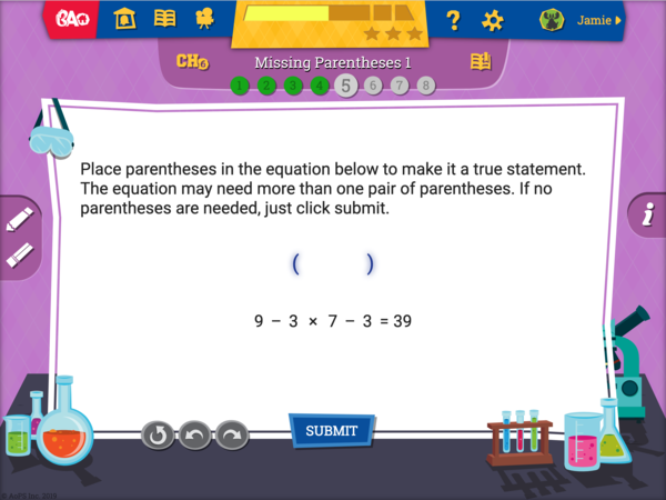 BA Online - Missing Parentheses