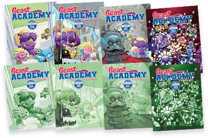 Beast Academy Books Level 3 full set