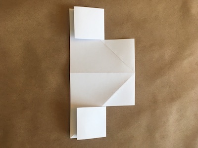Piece of folded paper