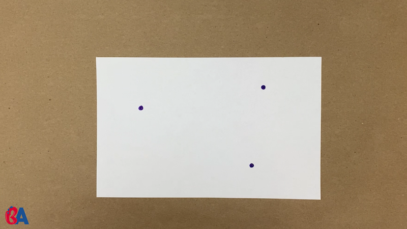3 dots on a paper